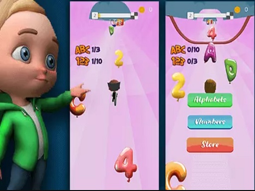 Turbo Race Alphabets online Arcade game
