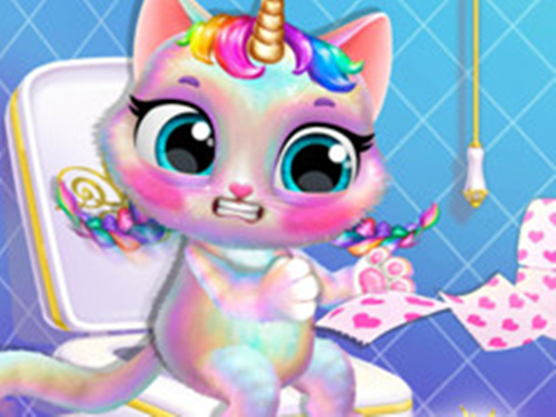 Twinkle My Unicorn Cat Princess Caring online Hypercasual game