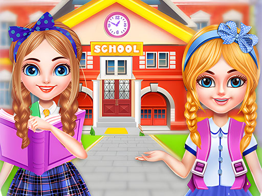 Twins sisters back to school online game