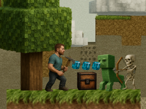 Ultra Realistic BlockCraft online Arcade game