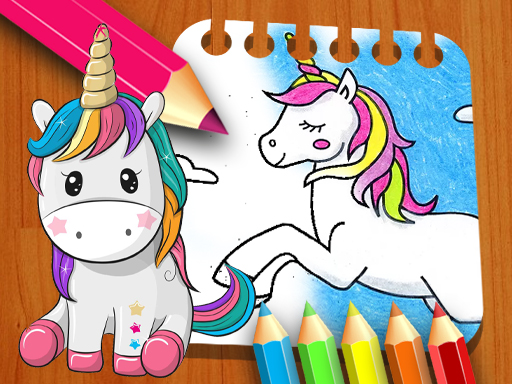 Unicorn Coloring Book online Girls game