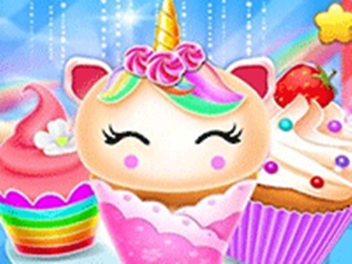 Unicorn Mermaid Cupcake Cooking Design - Creative online game