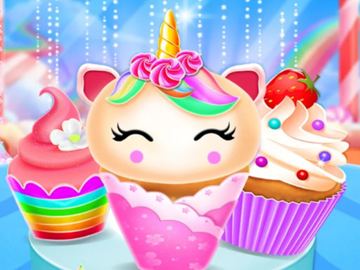 Unicorn Mermaid Cupcake Cooking Design online Girls game