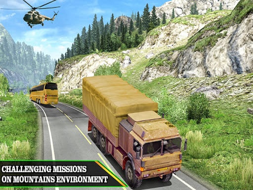 US Army Uphill Offroad Mountain Truck Game 3D online game
