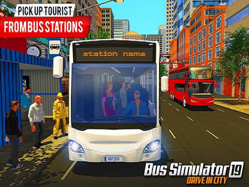 US City Pick Passenger Bus Game online game