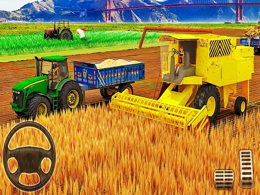 US Modern Tractor Farming Game 3D 2022 online 3D game