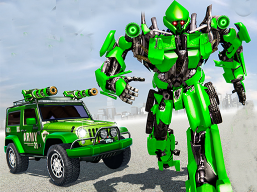 US Police Car Real Robot Transform online Shooting game