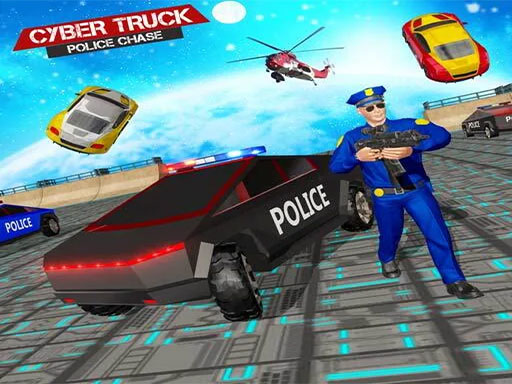 US Police CyberTruck Chase online Racing game