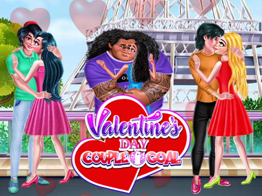 Valentine Day Couples Goal online Girls game