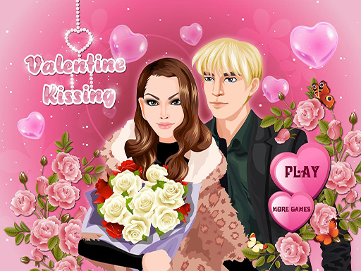 VALENTINES KISSES online Girls game