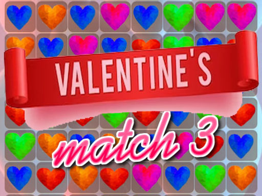 Valentins Match 3 online Puzzle game