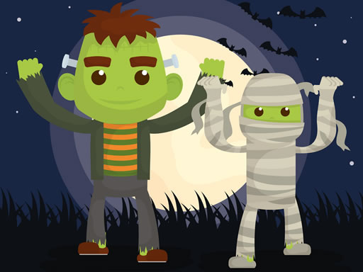 Vampires And Frankenstein Coloring online Puzzle game