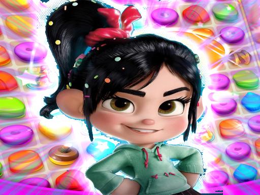 Vanellope Von Schweetz Match 3 Puzzle online Puzzle game