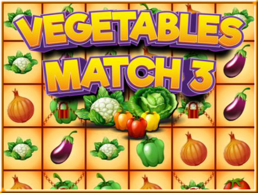 Vegetables Match 3 online Puzzle game