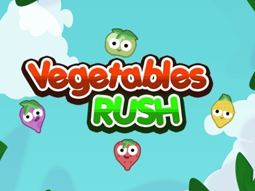 Vegetables Rush online Bejeweled game