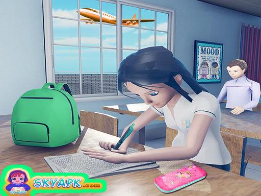 Virtual High School Girl Game- School Simulator 3D online Arcade game