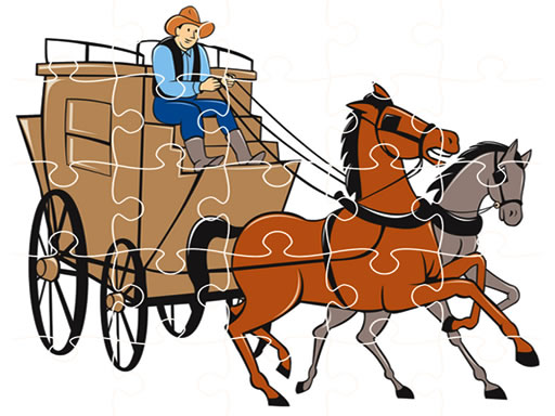 Wagons Jigsaw online game