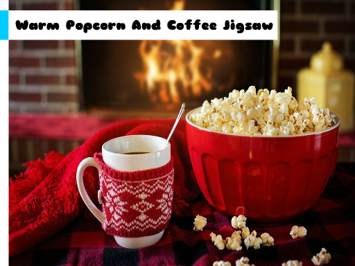 Warm Popcorn And Coffee Jigsaw online game