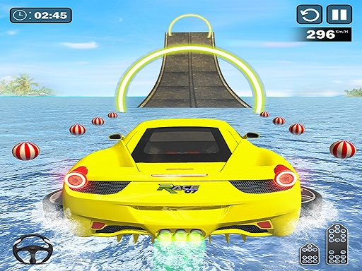 Water Surfing Car Stunt Games Car Driving Games online Racing game