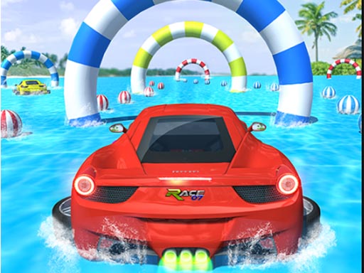 Water Surfing Car Stunts online Racing game