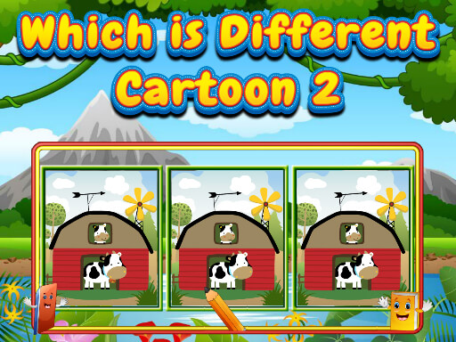 Which Is Different Cartoon 2 online Puzzle game