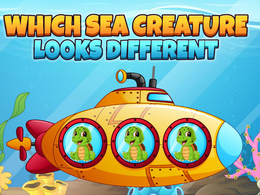 Which Sea Creature Looks Different online Puzzle game