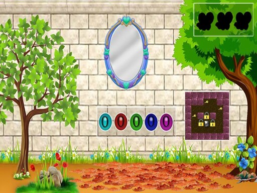 White Brick Backyard Escape online game