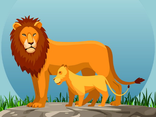 Wild Animals and Their Babies online Puzzle game
