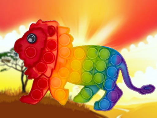Wild Animals Pop It Jigsaw online game