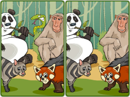 Wildlife Safari Five Diffs online Puzzle game