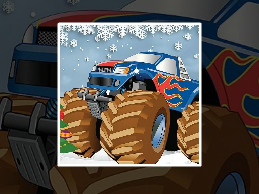 Winter Monster Truck Puzzles online game