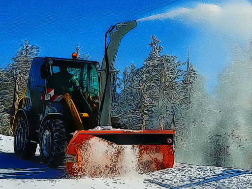 Winter Snow Plough Puzzle online game