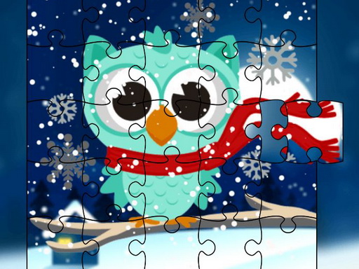 Winter Snowy Owls Jigsaw online Puzzle game