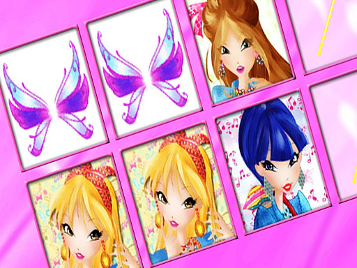 Winx Memory Match online game