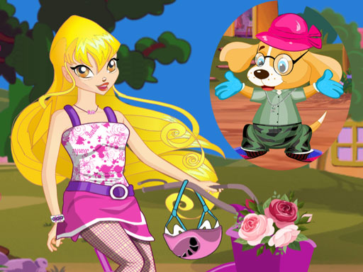 Winx Stella and Puppy online Girls game