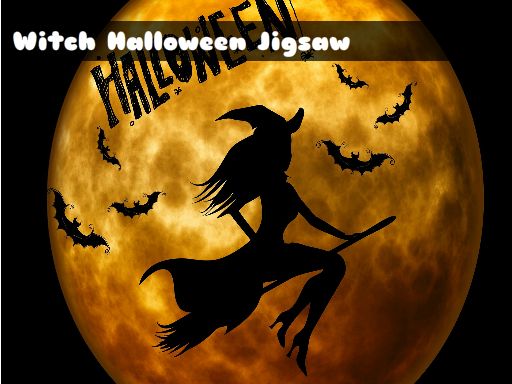 Witch Halloween Jigsaw online game
