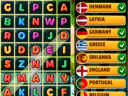 Word Search Countries online game