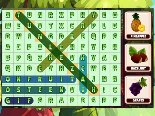 Word Search Fruits online game