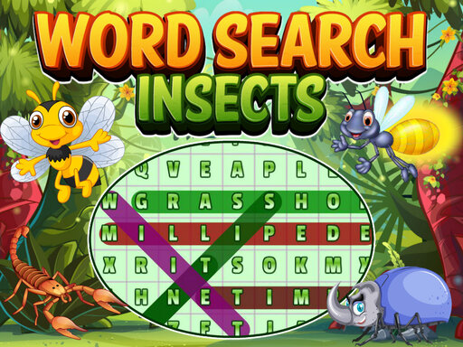 Word Search Insects online Puzzle game
