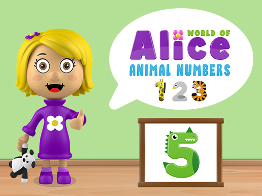 World of Alice Animal Numbers online Puzzle game