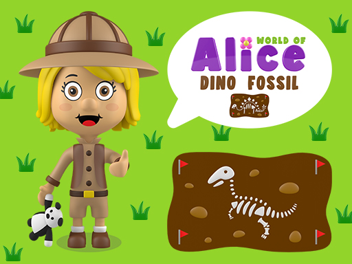 World of Alice Dino Fossil online Puzzle game