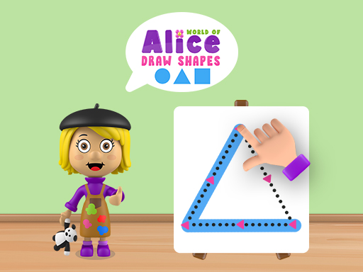 World of Alice Draw Shapes online Puzzle game