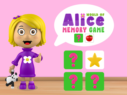 World of Alice Memory Game online Puzzle game