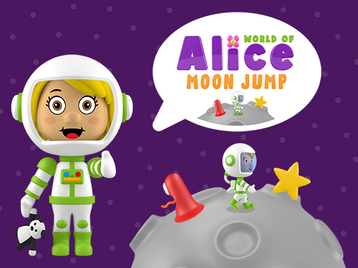 World of Alice Moon Jump online game