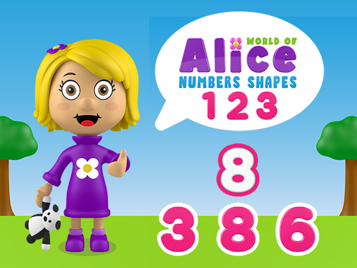 World of Alice Numbers Shapes online Puzzle game