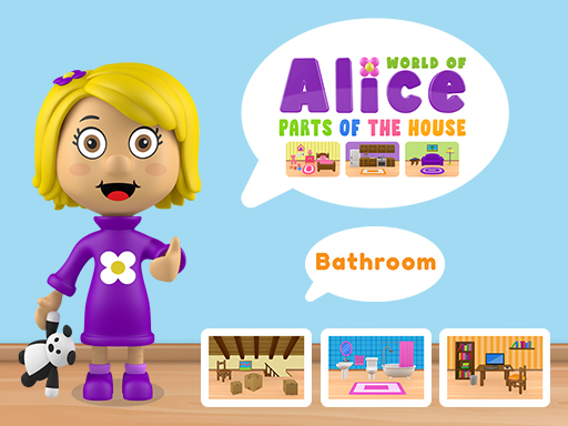 World of Alice Parts of the House online Puzzle game