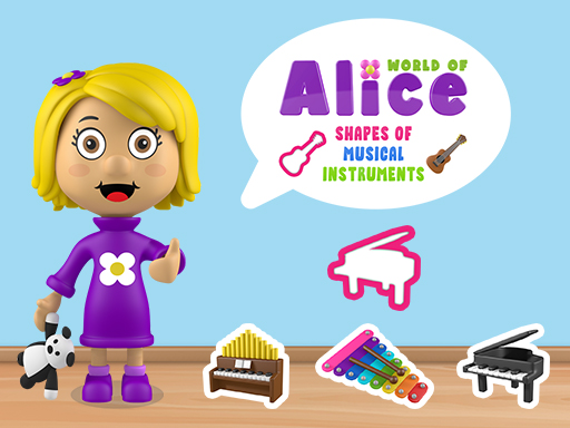 World of Alice Shapes of Musical Instruments online game