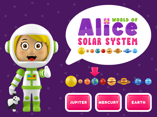 World of Alice Solar System online Puzzle game