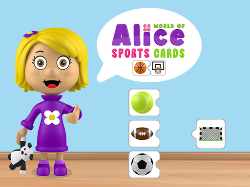 World of Alice Sports Cards online Puzzle game