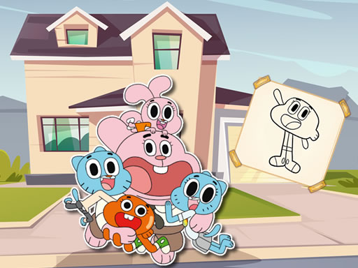 World Of Gumball Coloring Game online game